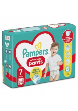 Подгузники-трусики детские Pampers Pants, размер 7 (15+ кг), 38 шт
